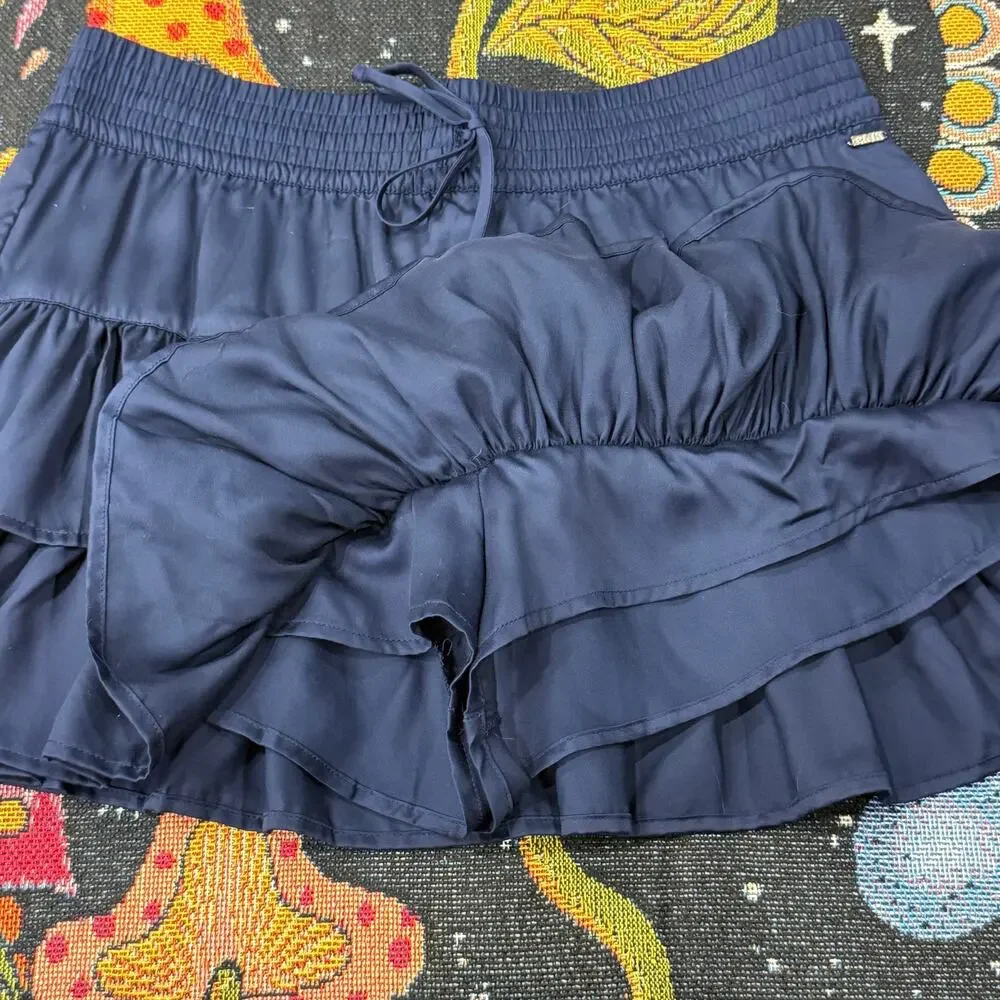 Victoria Secret PINK Tiered Ruffle Mini Skirt Skort NWT Preppy Sporty Coquette S